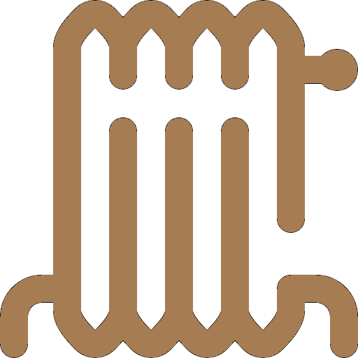 Calefacción en habitaciones.