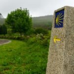 pexels-photo-30582533-30582533 A tranquil scene of a waymark on the Camino de Santiago walking route.