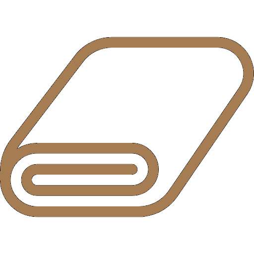 Ropa de cama y toallas en habitaciones.